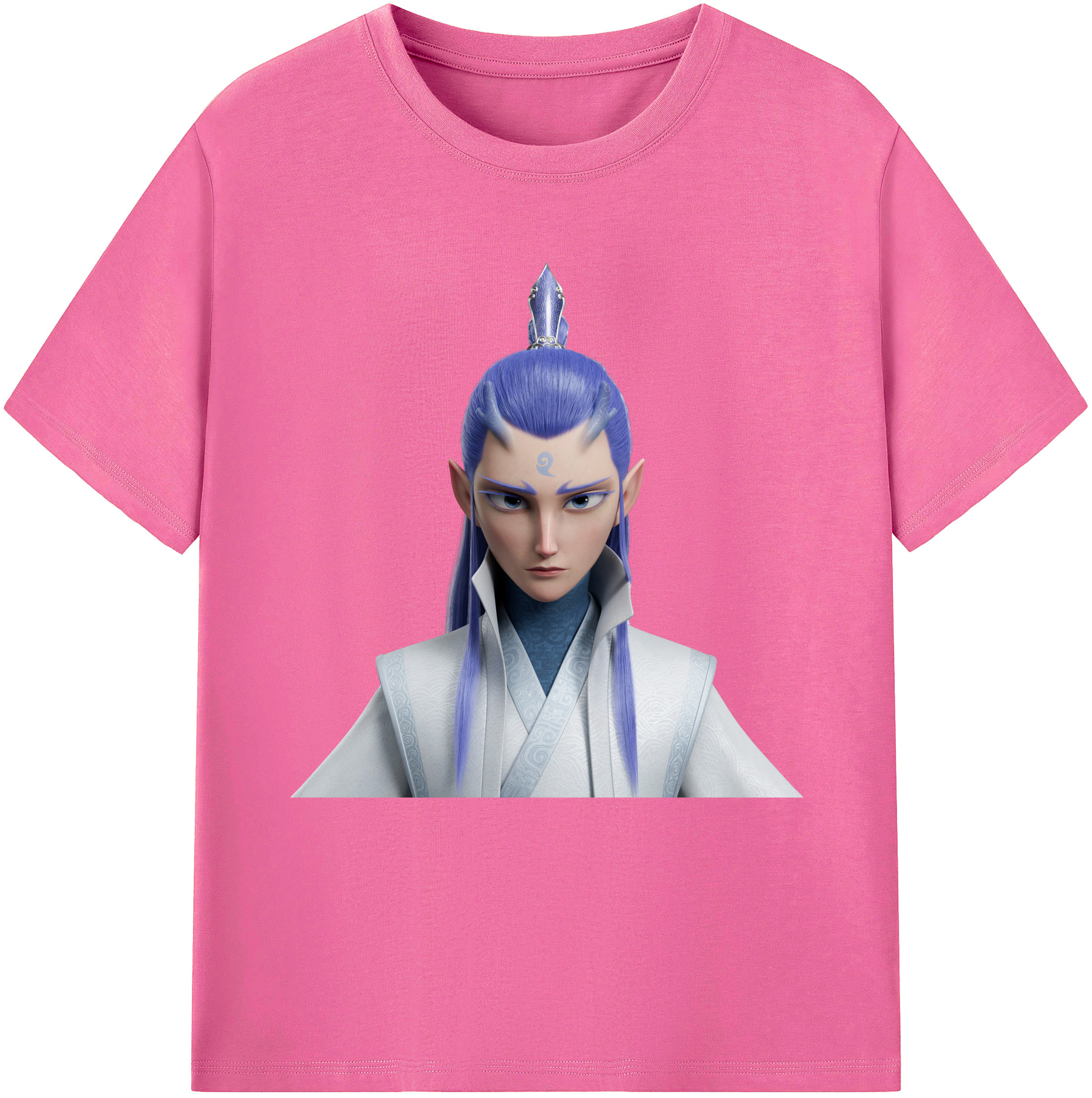 （画像用） Ne Zha 2 ナタ 魔童の大暴れ レディースカジュアルプリントTシャツ（綿100％）